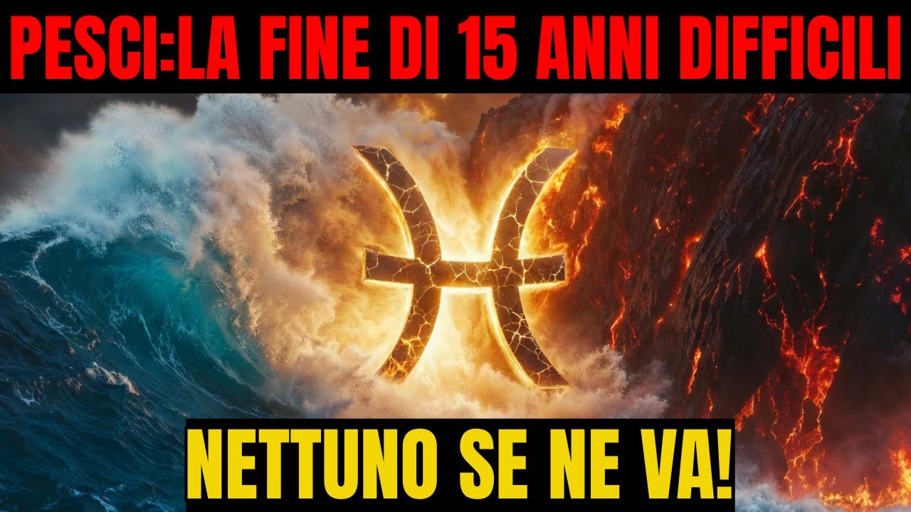 PESCI: La Fine di 15 Anni Difficili 🛑 (Nettuno se ne va: Finalmente Pace) OROSCOPO