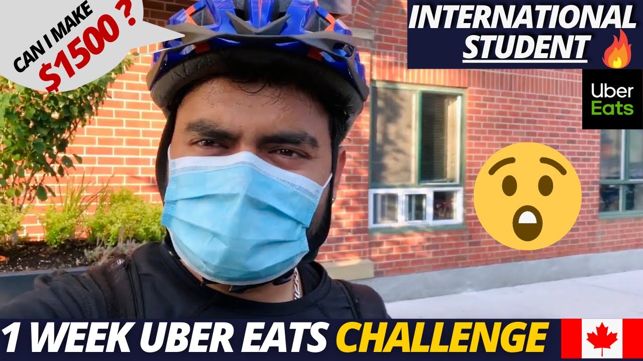 Uber Eats one week challenge on Bicycle in Canada, can I make $1500 in a week? International Student