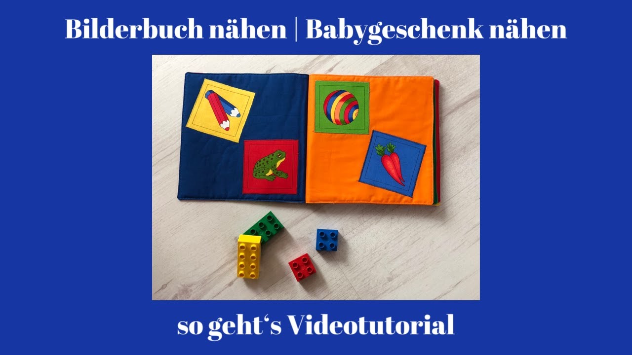 Bilderbuch nähen | Babygeschenk nähen - so geht's Videotutorial