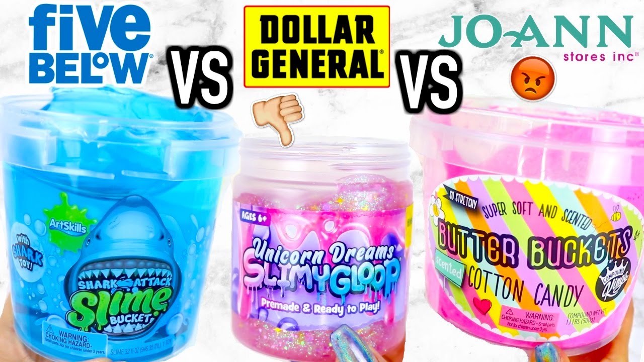 FIVE BELOW VS DOLLAR GENERAL VS JO ANN SLIME! Which Is Worth It?!?