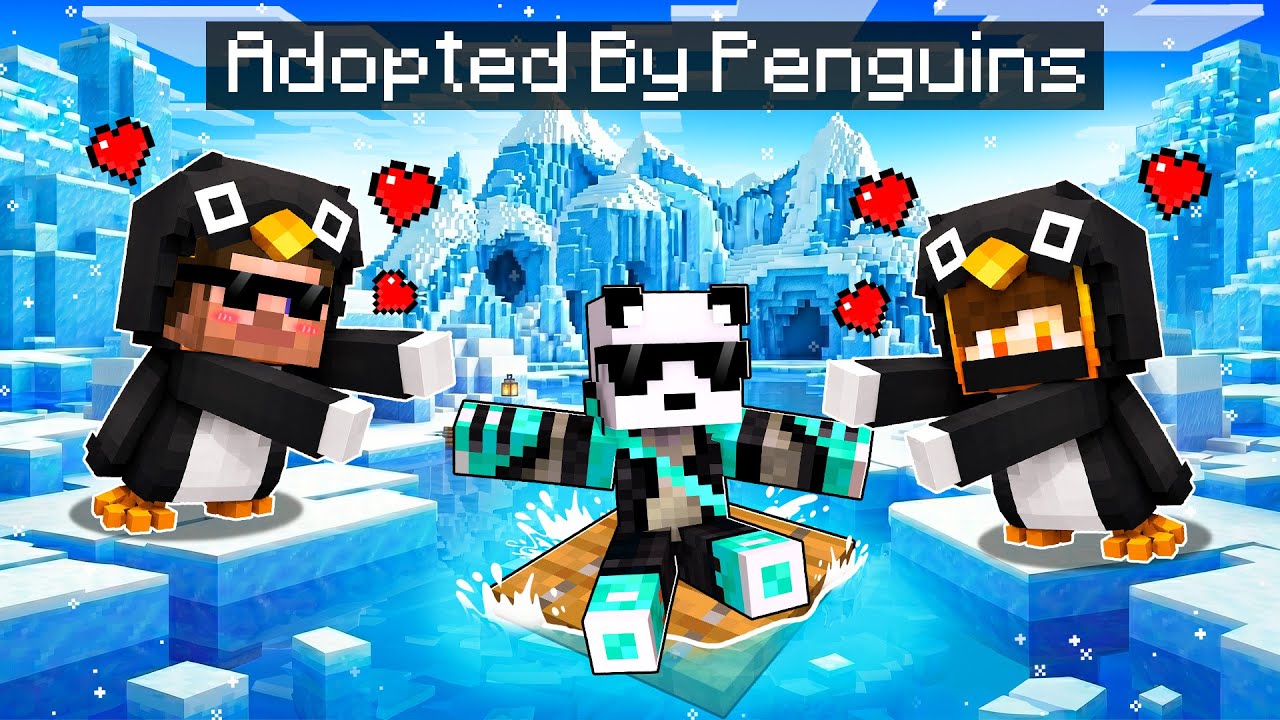 Gugugaga PENGUINS Saved My Life in Minecraft!