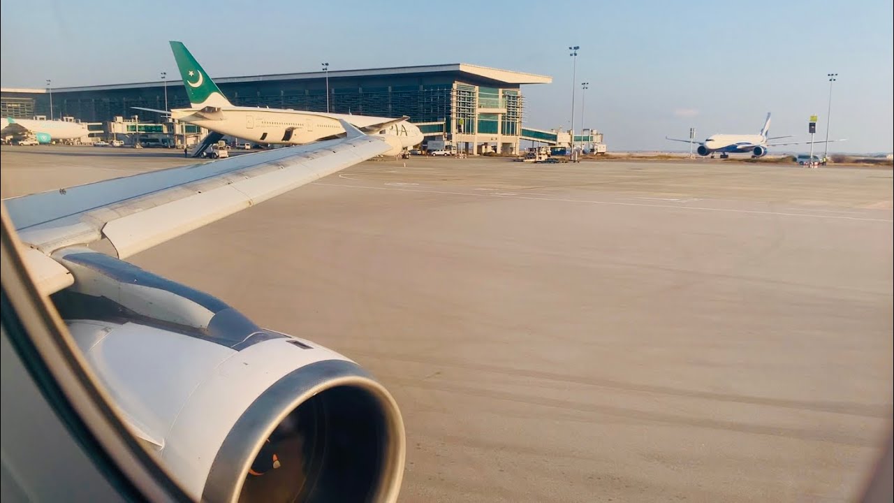Golden Hour Takeoff | Air Sial Taxi + Takeoff from Islamabad | PF124 | A320 | AP-BOB