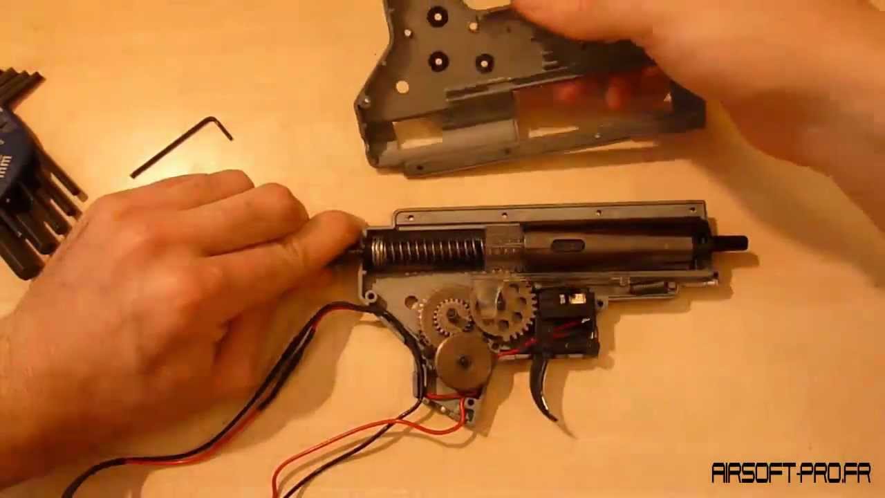 [m4/m16/ar15] Airsoft, démontage / remontage gearbox v2 sr16 vfc... disassembly / assembly
