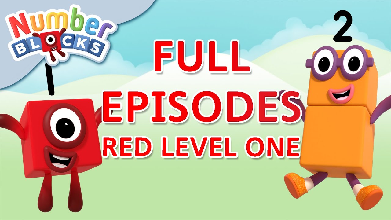 @Numberblocks- Red Level One | Full Episodes 1-3 | #HomeSchooling | Learn to Count #WithMe