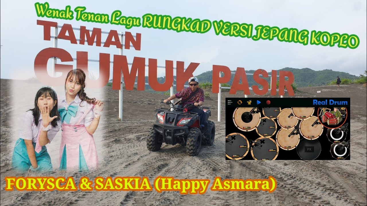 Kok Bisa Wenak Gini Ya 🤔? Forysca & Saskia (Heppy Asmara) - Rungkad Versi Jepang koplo|Cover Kendang