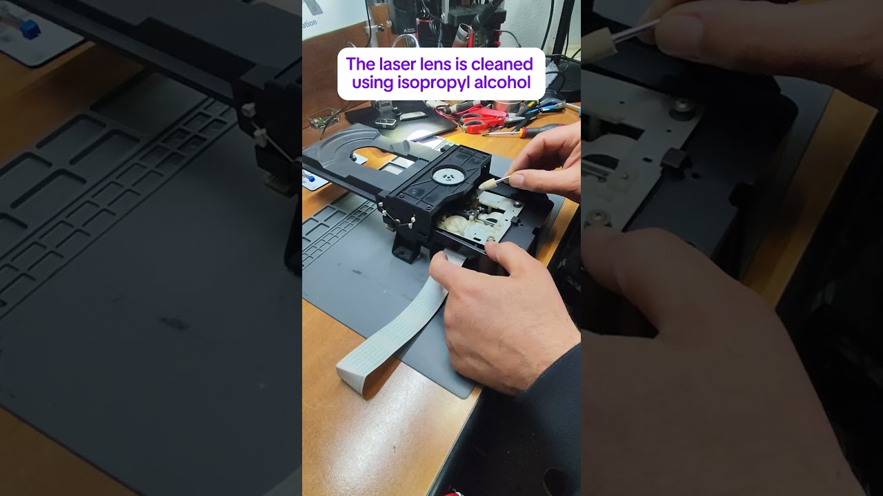 Sony CDP-711 lens cleaning 