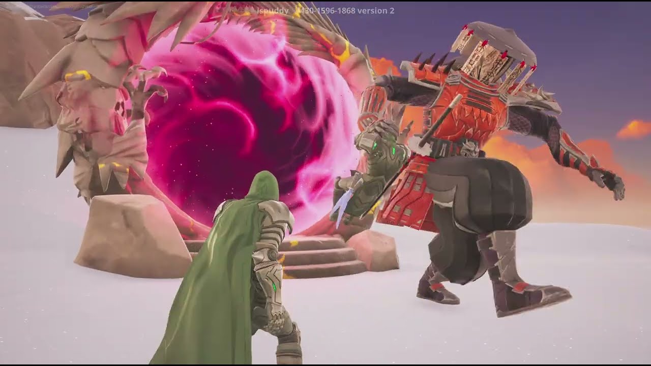 What If Doctor Doom [Dr Doom] VS Shogun X in Fortnite? #DoctorDoom #DrDoom #ShogunX