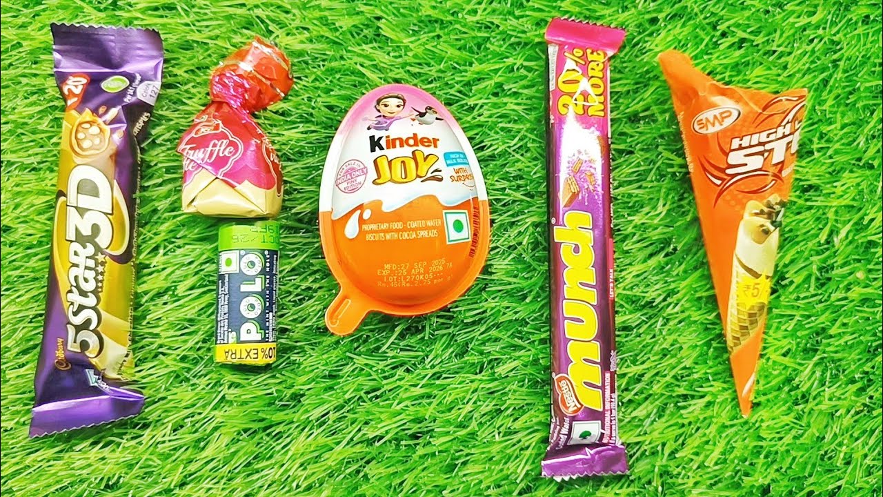 ASMR Most Delicious candys / some lots of colorful lollipop candy / satisfying candy unwrapping eat