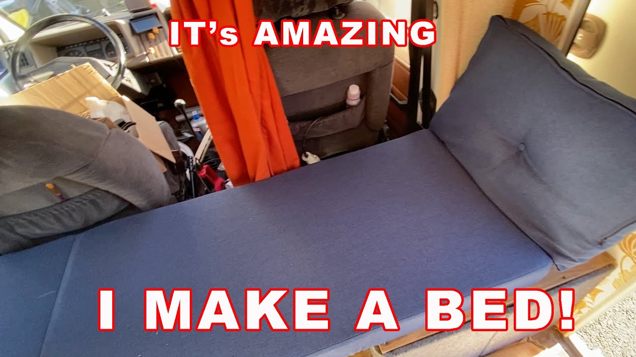 1983 Vintage Rapido 410 Motorhome - I MAKE a BED! and add a new light too.