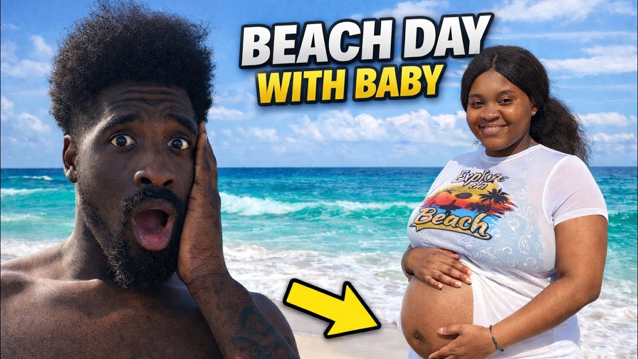 “Pregnant Beach Day At Orange Beach! 🌊👶 (Couple Vlog)”
