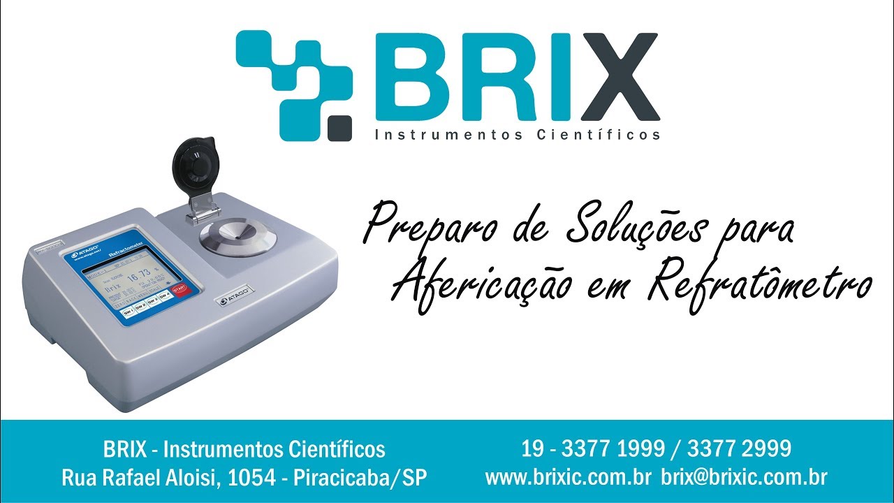 Preparo de Solução para Aferição em Refratômetro