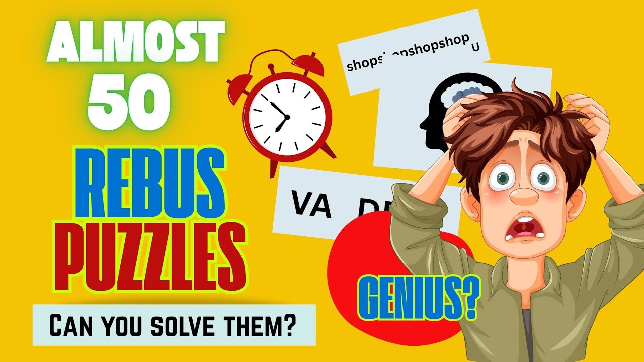 Ultimate Rebus Puzzle Challenge | Can You Solve Them All? #rebuspuzzle #brainteaser