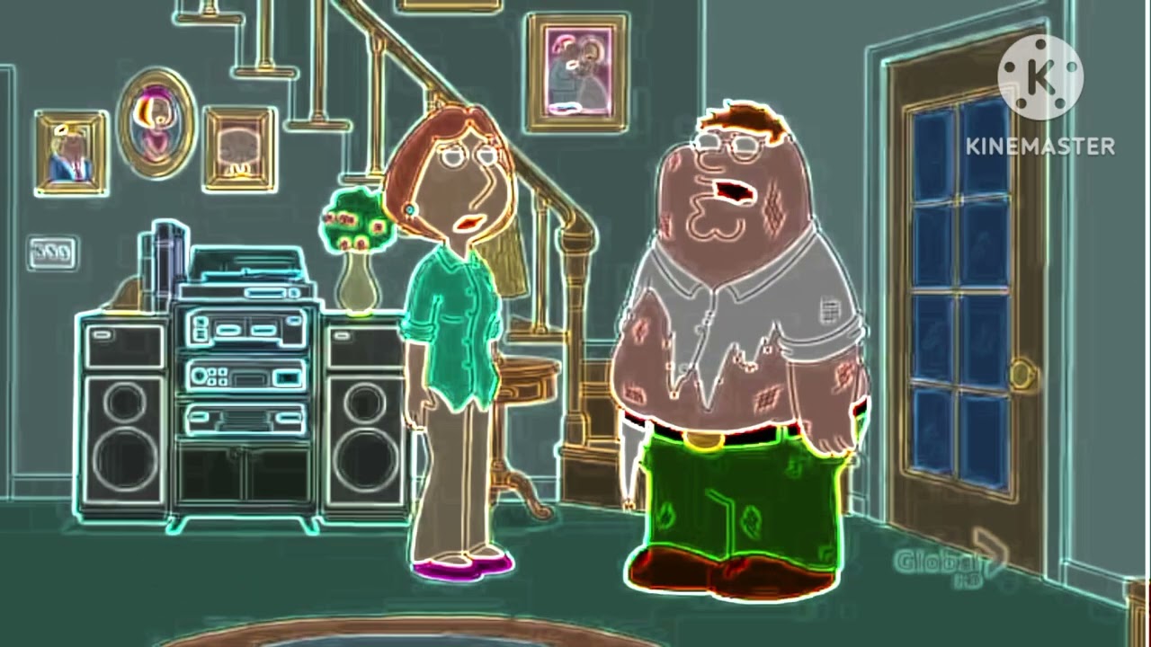 Peter falling down the stairs but its Vococed to Tetris