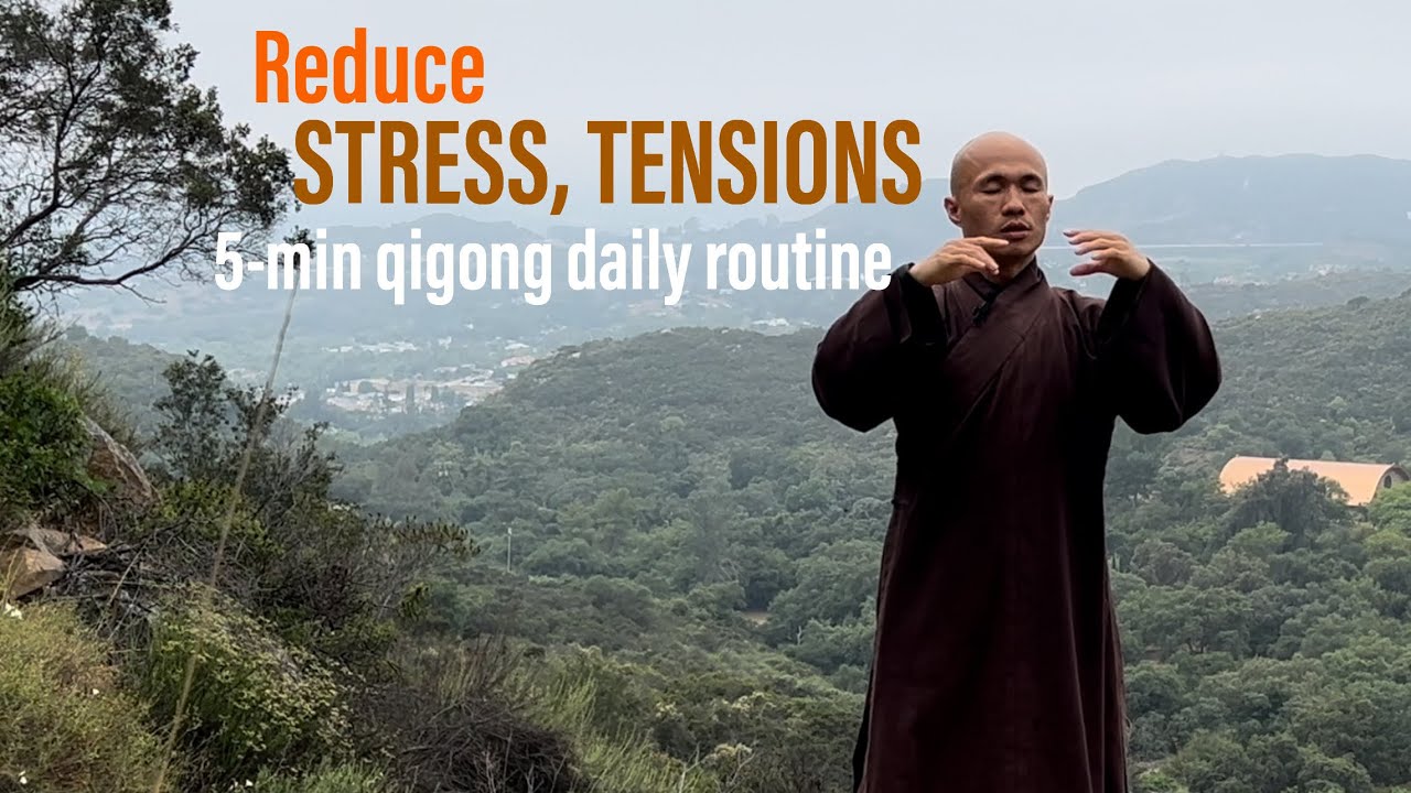 Reduce STRESS, and TENSIONS | 5-Min Simple Daily Qigong for Beginners