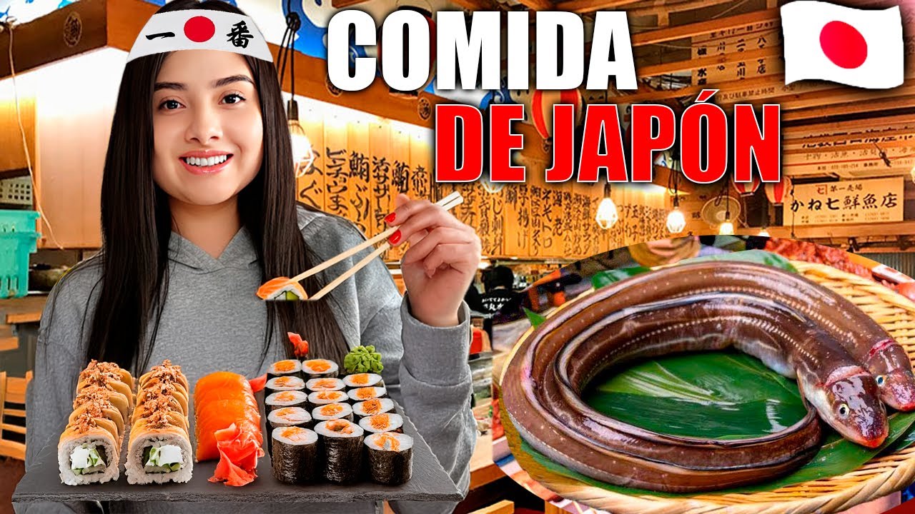 Probando COMIDA de JAPÓN 🇯🇵 lo mejor de la comida japonesa 🏯🍜🍡🍣🍱