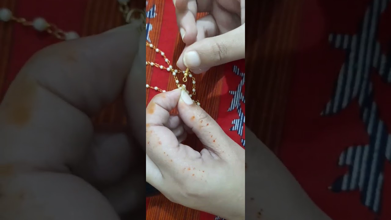 DIY Ear Chain , Bahubali Earrings, How to make ear chain at home #shorts #diy #natcreategallery