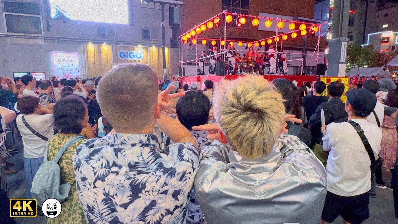 盆踊りで踊り狂う外国人多発！　歌舞伎町 BON ODORI 2部　Get Wild アパトゥ Ultra Soul 盆ジョヴィ Queen ダンシング・ヒーロー 歌舞伎町の女王