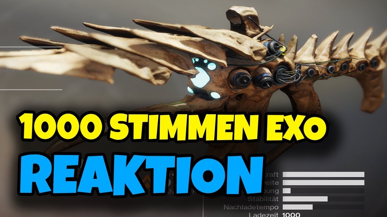 Destiny 2 - 1000 Stimmen Exo Waffe REAKTION