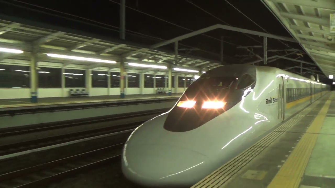 山陽新幹線700系こだまレールスター新大阪行き　新倉敷駅に入線 #jr西日本 #700系 #レールスター