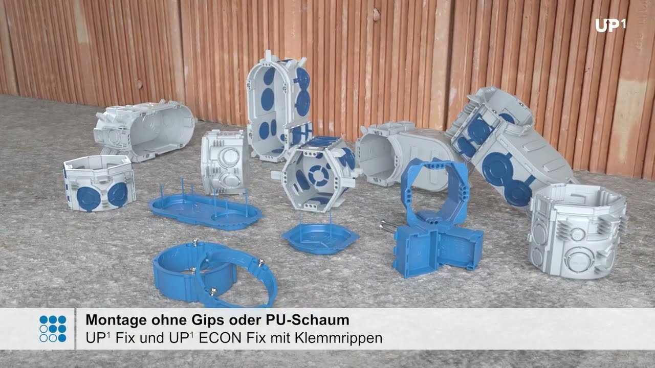 UP¹ Fix und UP¹ ECON® Fix – Unterputzmontage ohne Gips oder Schaum