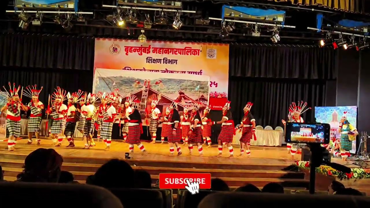 Nagaland Folk Dance | Performance by F/South Ward | MCGM Teachers Bamboo Dance