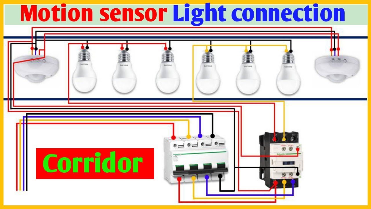 How to Motion sensor connection in corridor Light | Motion sensor kaise install Karen #viral