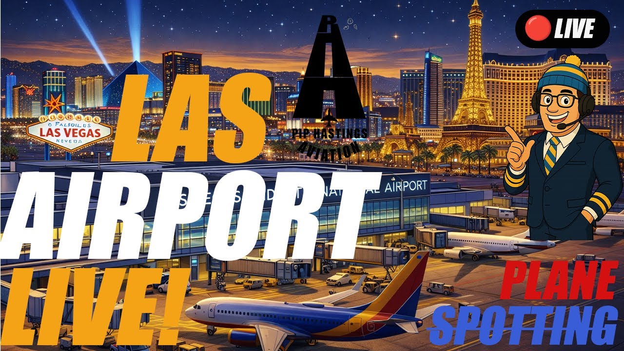 🔴 Live PLANE SPOTTING From LAS VEGAS:CES Week Airport Action@Las Vegas Reid International Airport
