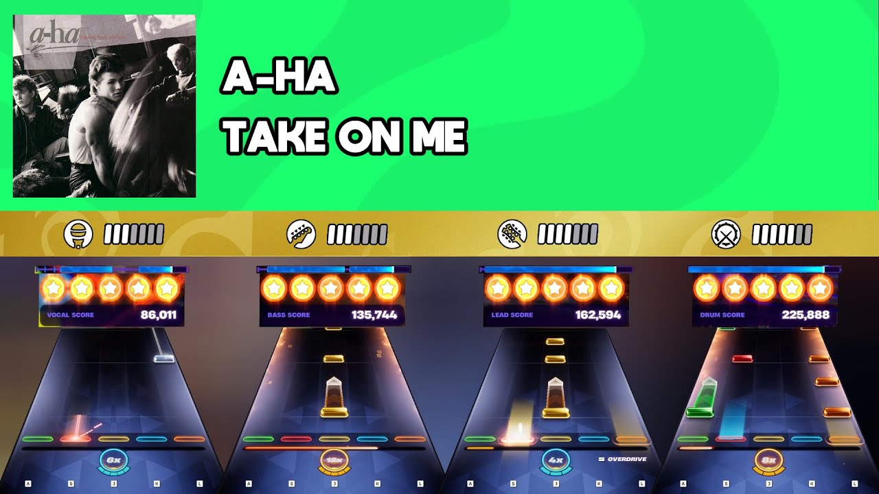 [Fortnite Festival] a-ha - Take On Me || All Instruments Expert 100%