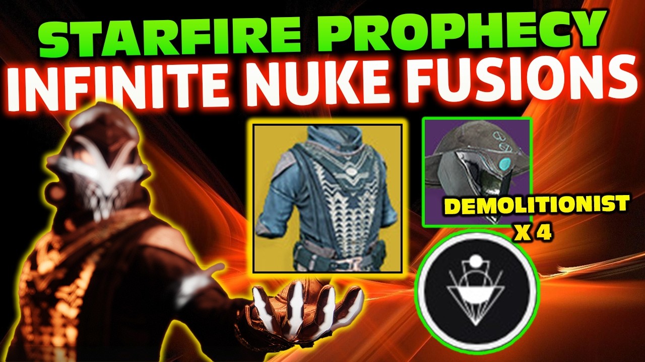 Starfire Protocol Prophecy Armor Is Insane! HUGE Fusion Grenade Damage 2 Second Grenades - Destiny 2