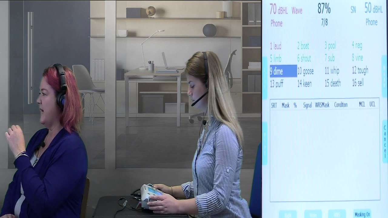 Word Recognition (Score) Testing with Masking