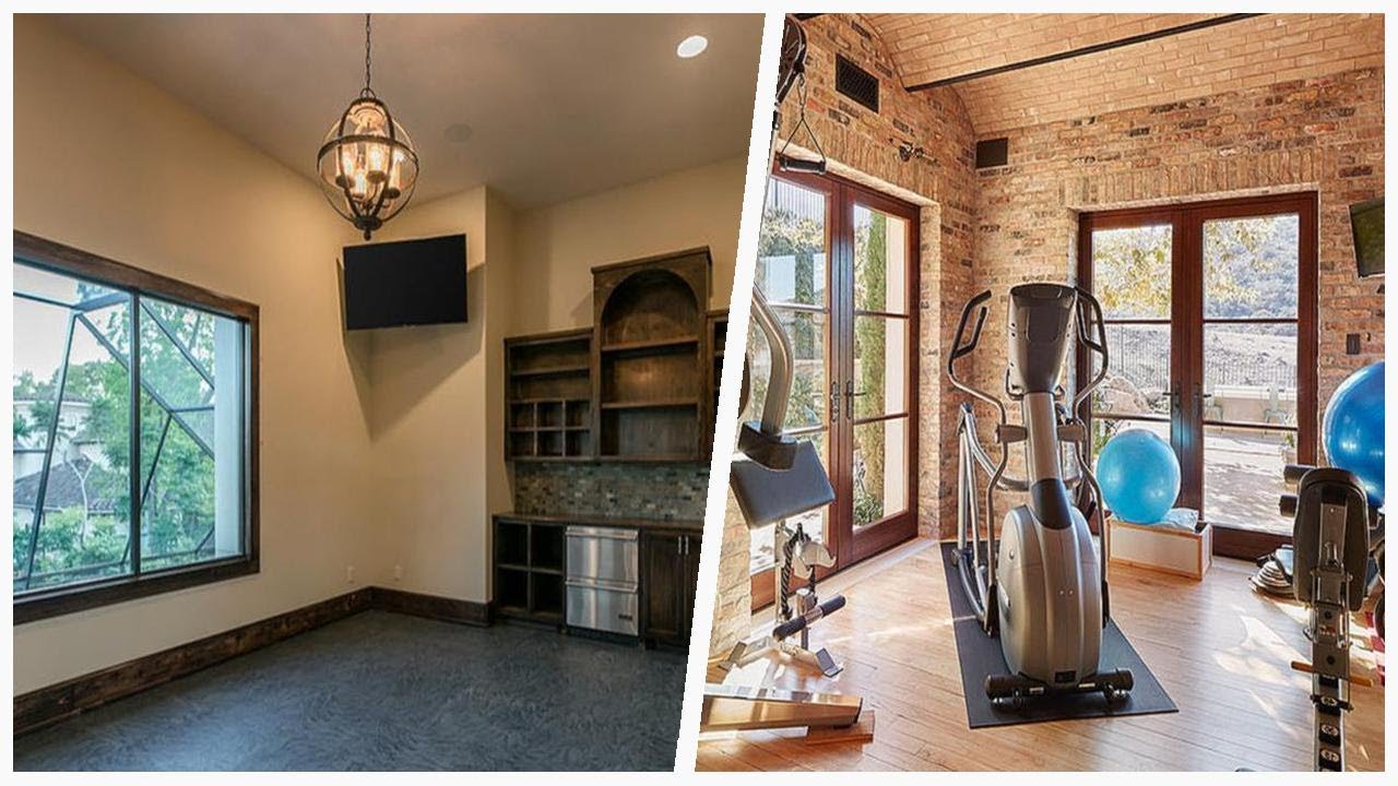 75 Mediterranean Brown Home Gym Design Ideas You'll Love ➤