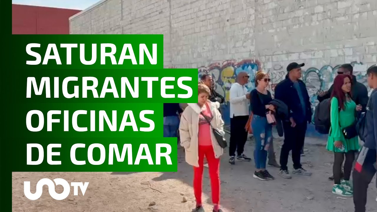Saturan migrantes oficinas de Comar, solicitan refugio