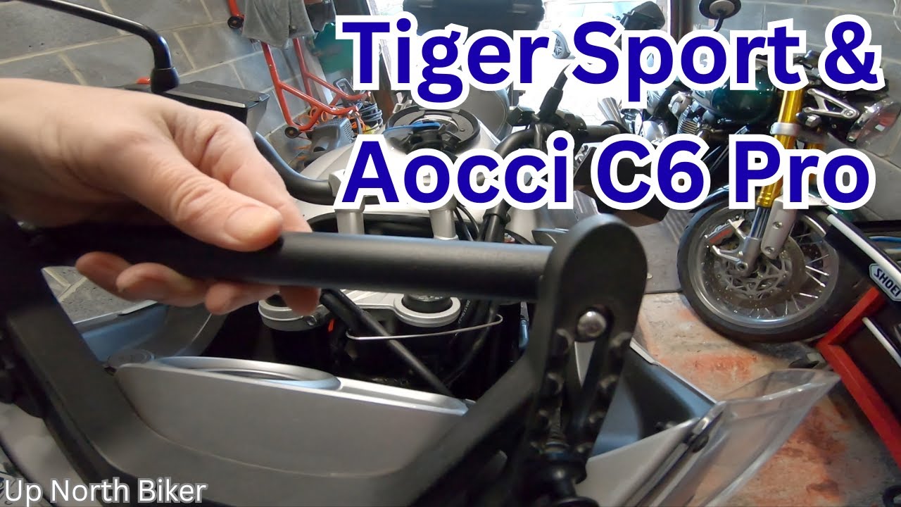 Установка CarPlay от Aocci C6 Pro на Triumph Tiger, настройка навигационной панели и камеры.