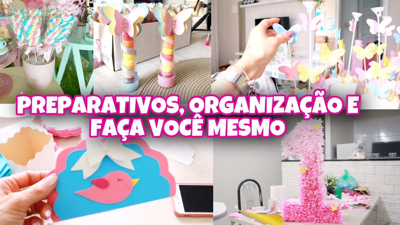 PREPARATIVOS PARA FESFA INFANTIL/BEBÊ | TEMA JARDIM | Faça sua própria festa