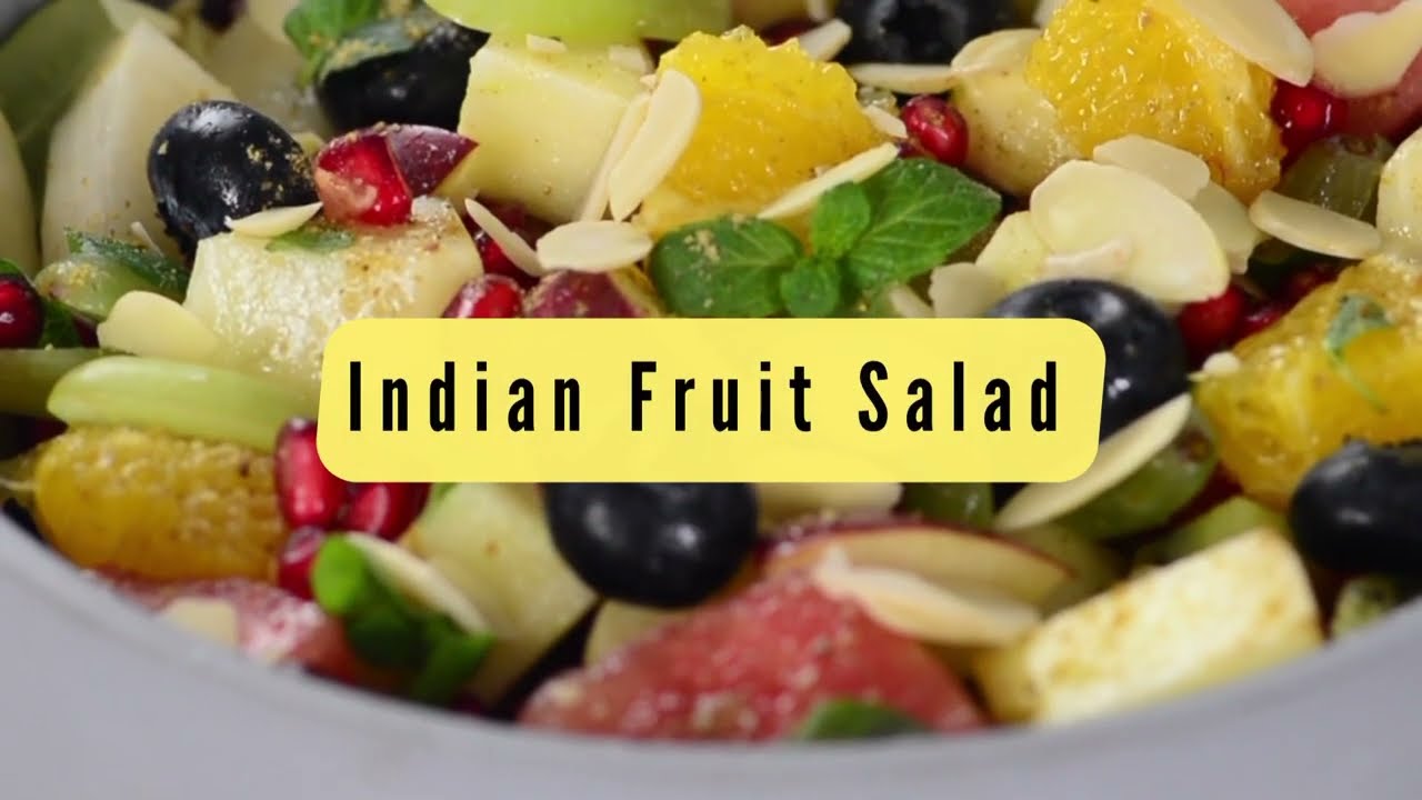 Indian Fruit Salad Recipe - Easy Fruit Chaat Recipe | Chatpata Fruit Chaat