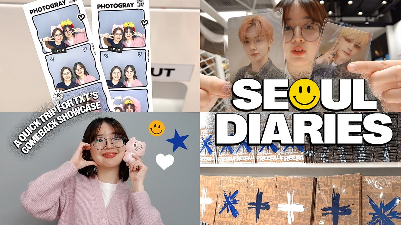 seoul diaries 🇰🇷 · food, shopping, and spending txt's comeback day in korea 🩵