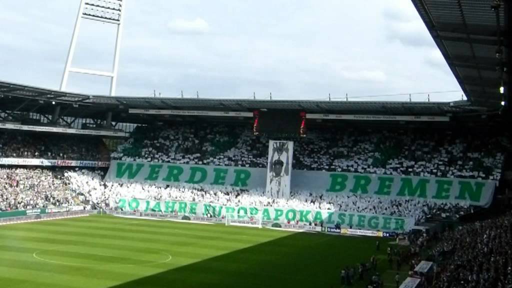 SV Werder Bremen - Hamburger SV (20 Jahre Europapokalsieg Choreo)