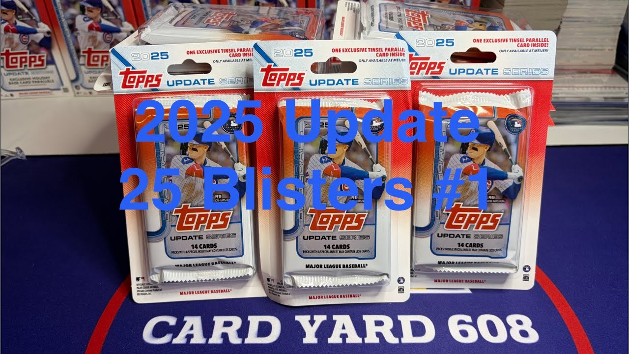 Обновление Topps 2025 года — 25 эксклюзивных блистеров Meijer с мишурными параллелями. Давайте по...