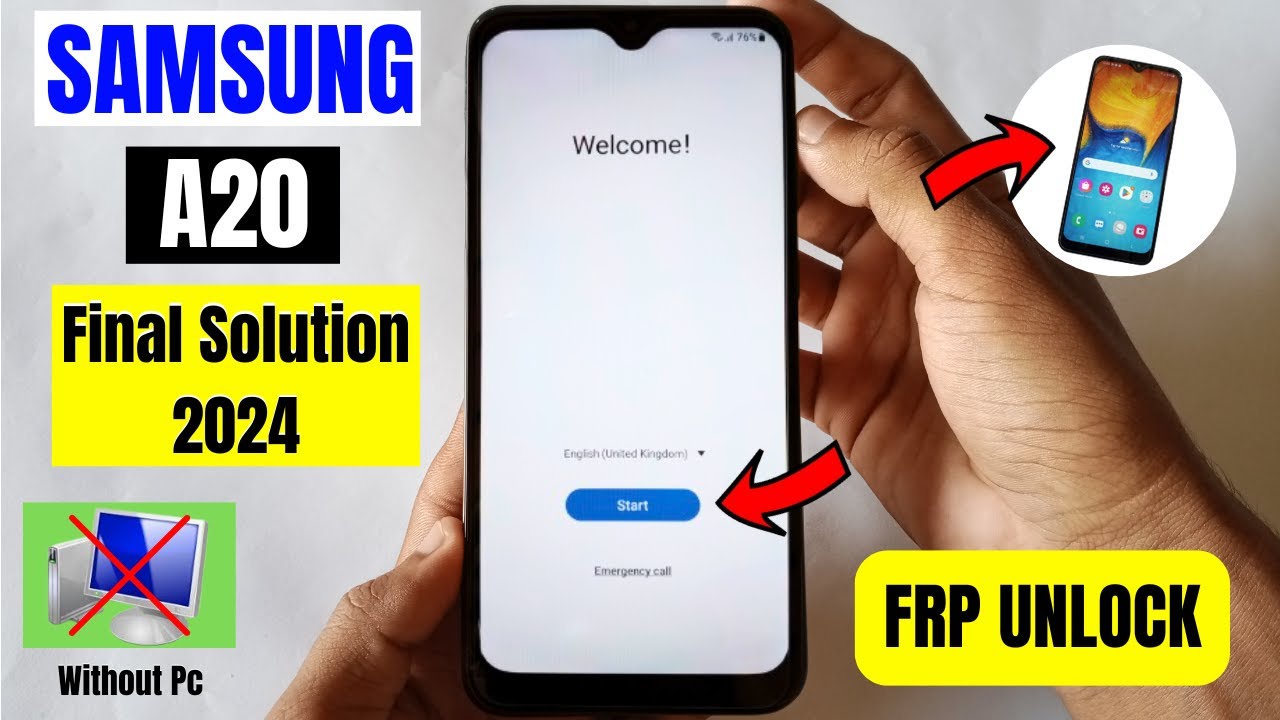 Samsung Galaxy A20 (SM-A205F) FRP Bypass/Unlock 2024 Android 11 Without Pc | Google Account Unlock