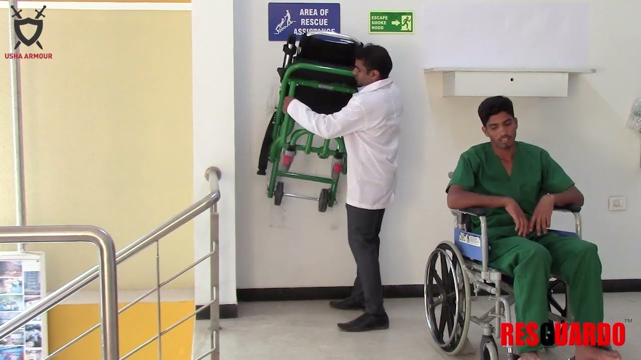 How to use an Emergency Evacuation Chair in Hospital | Usha Armour