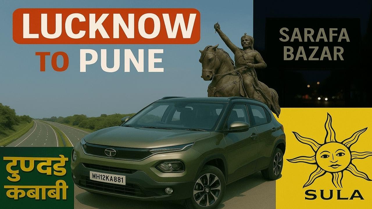 LUCKNOW TO PUNE | UP TO MAHARASHTRA | #tatapunch #cityofnawab #travelvlog #roadtrip #chappandukan