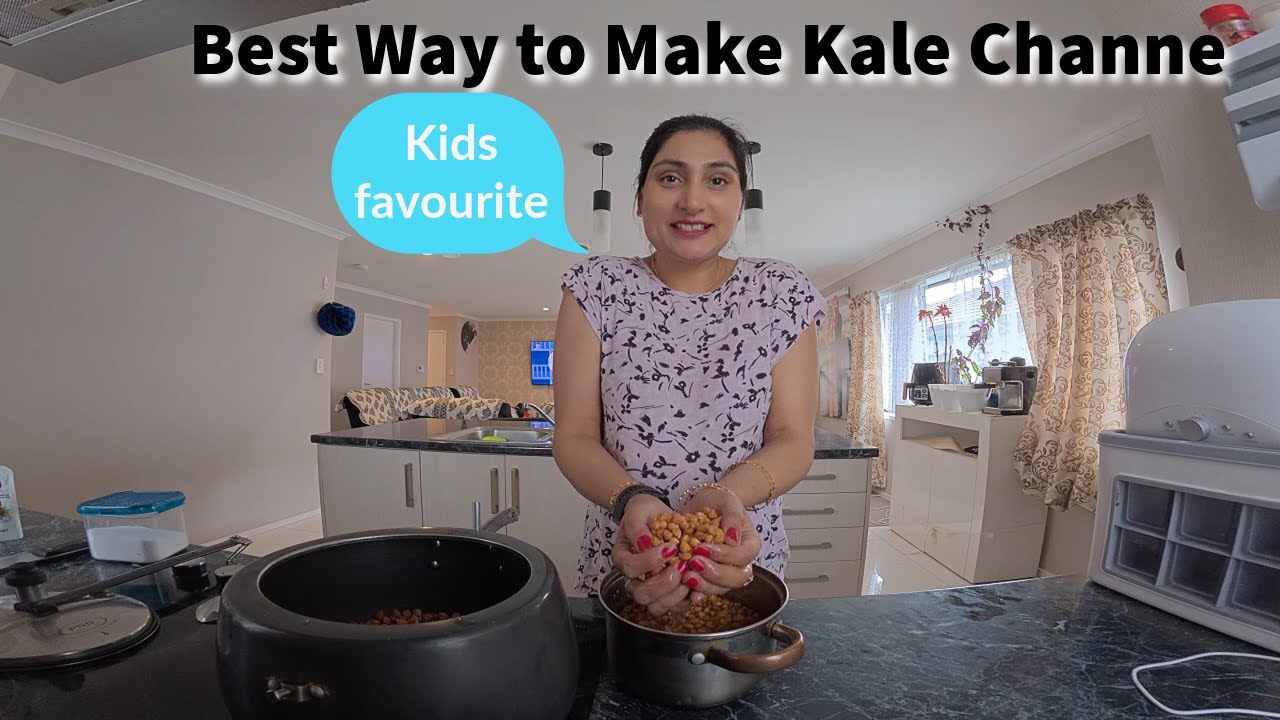Best way to make kale channe (recipe), Kids Favourite, Punjabi kitchen video