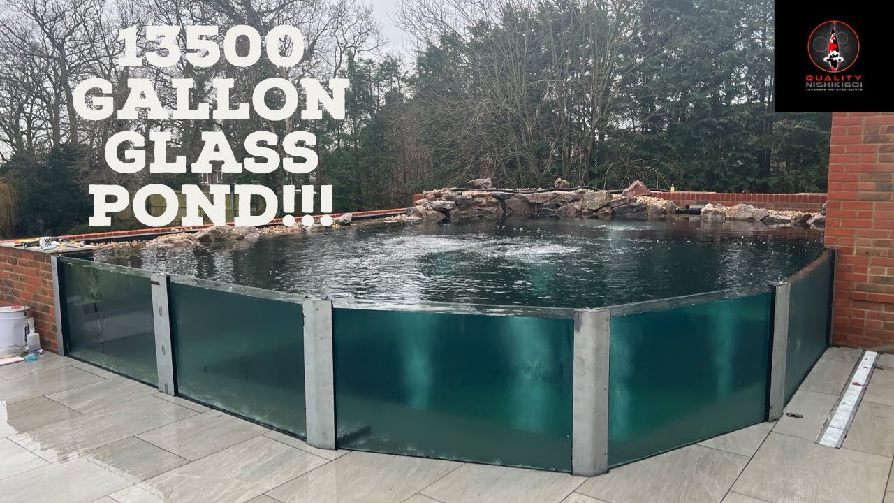 13500 GALLON GLASS POND!! HUGE!!