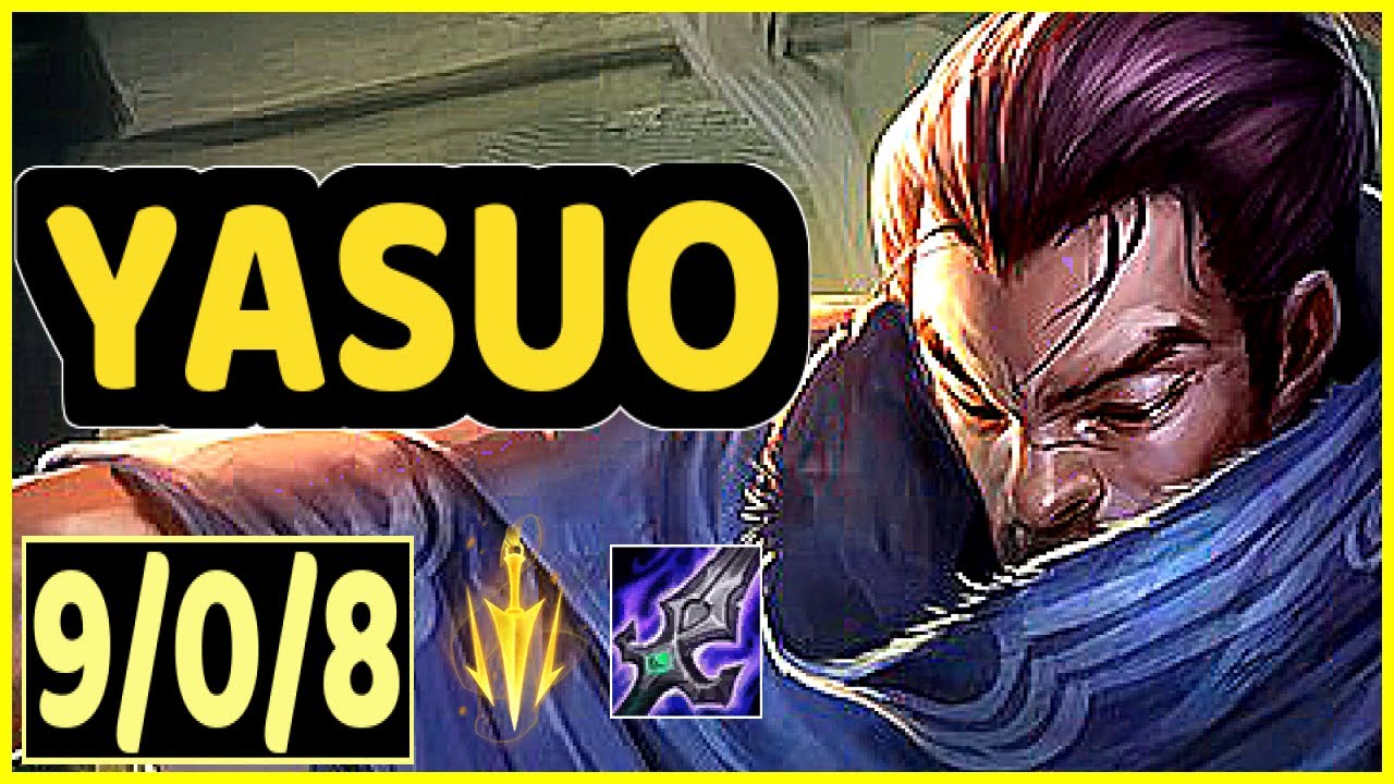 YASUO VS TWISTED FATE - 9/0/8 KDA MID GAMEPLAY