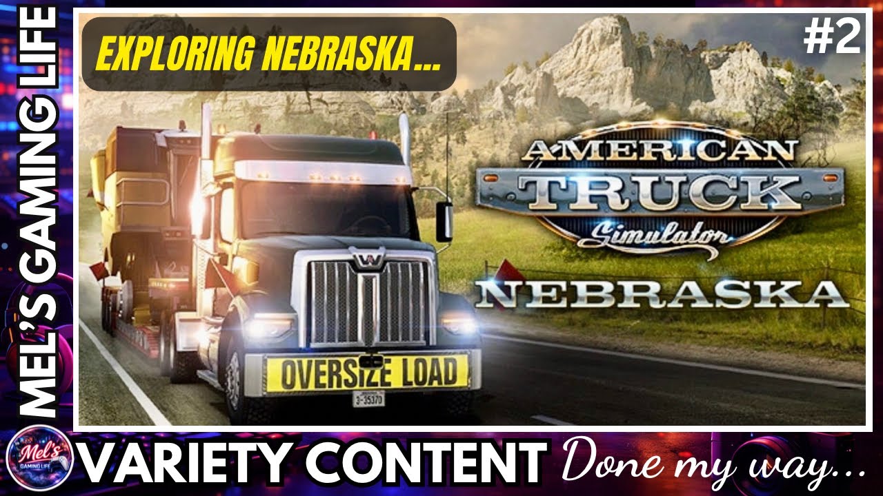 Расслабляющая поездка по Небраске | American Truck Simulator (из Чадрона в Норфолк)