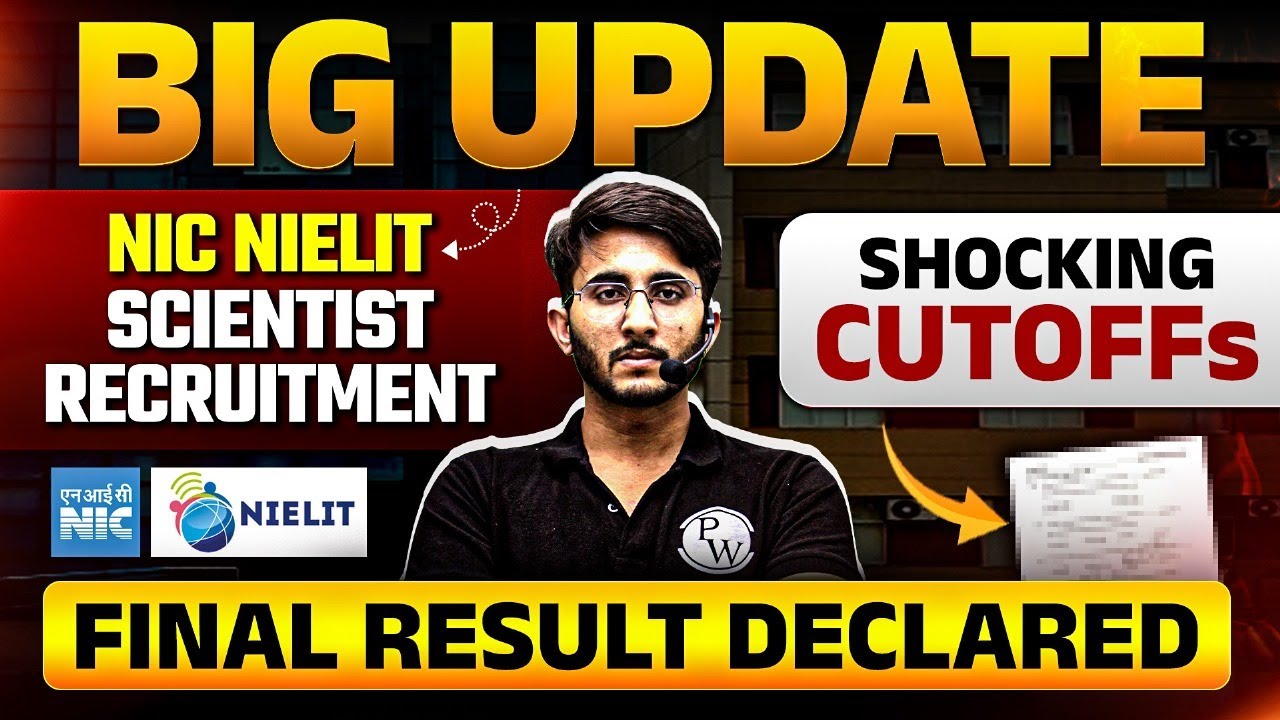 NIC NIELIT Scientist Final Result Out | Shocking Cutoff | Complete Details