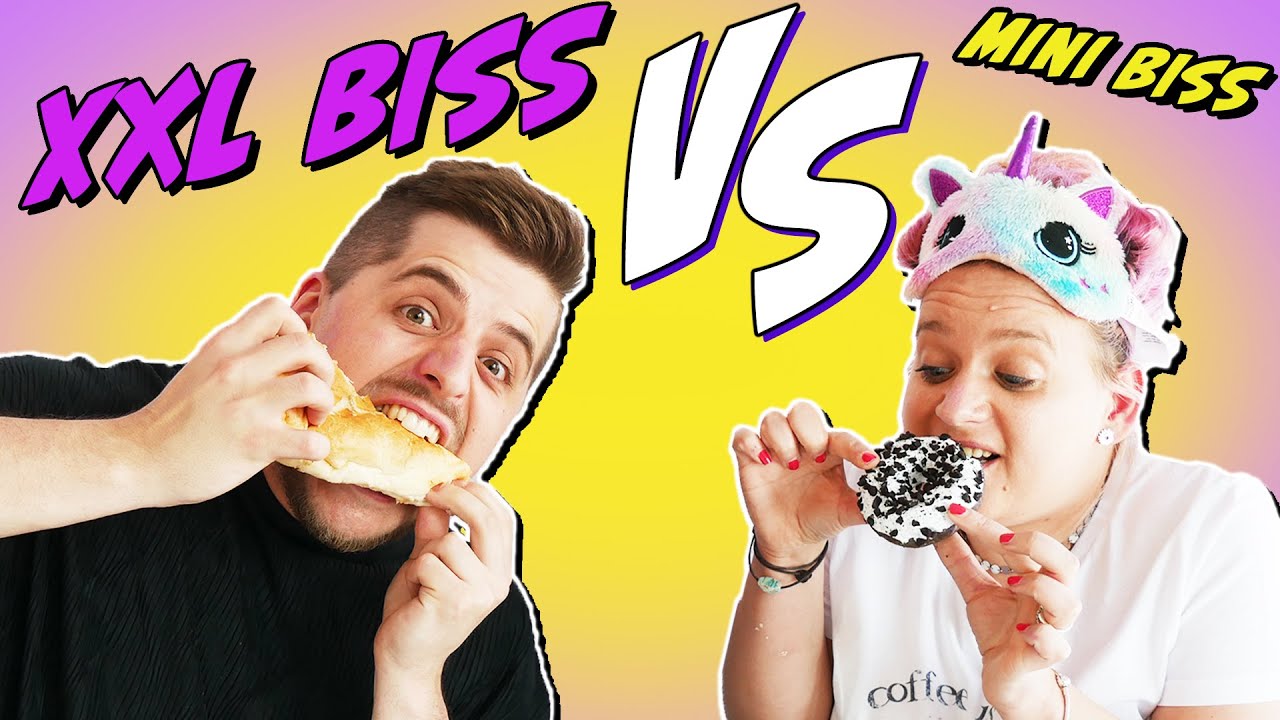 XXL-BISS vs. MINI BISS! René stopft mal wieder alles in sich rein..