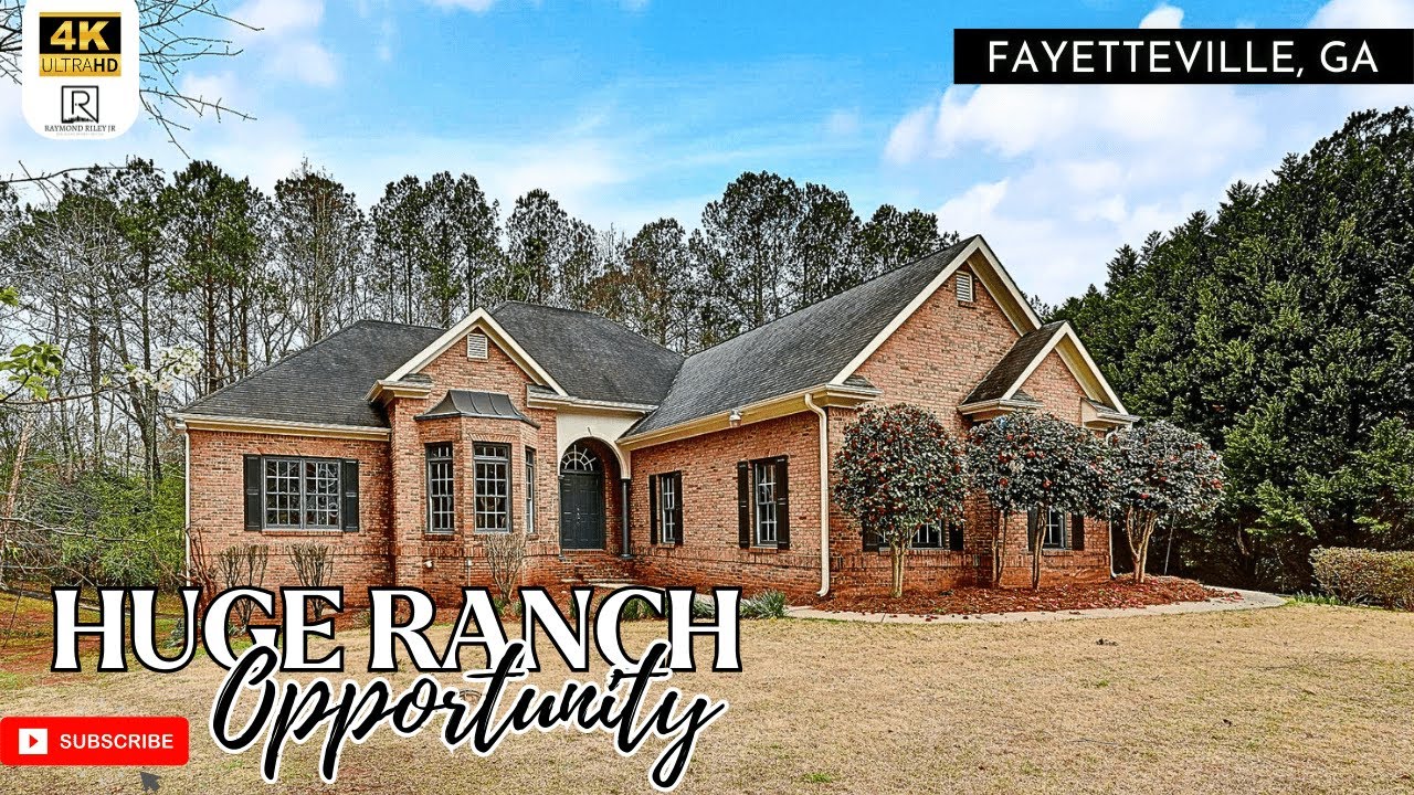 MUST SEE Huge Ranch on a BASEMENT Home For Sale in Fayetteville GA!