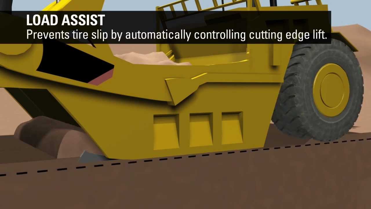 Cat&reg; Grade Control for Scrapers: Load Assist