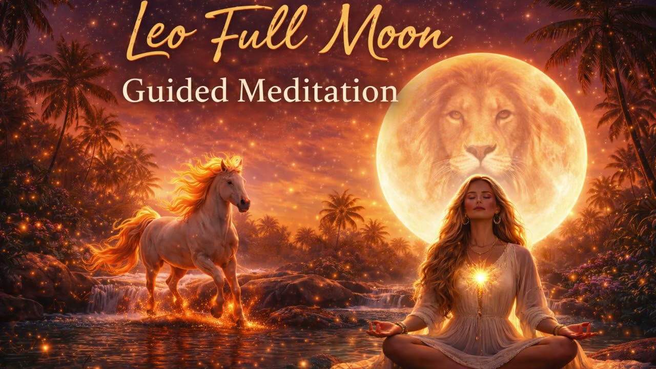 Leo Full Moon Meditation - Fire Horse Activation for Confidence, Release & Transformation